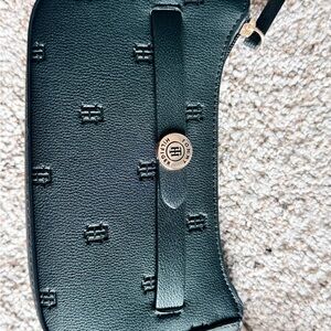 Tommy Hilfiger Black Wristlet Clutch